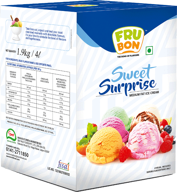 Frubon SWEET SURPRISE Medium Fat Ice Cream