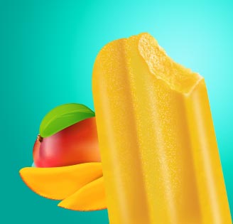 Frubon mango kulfi bar