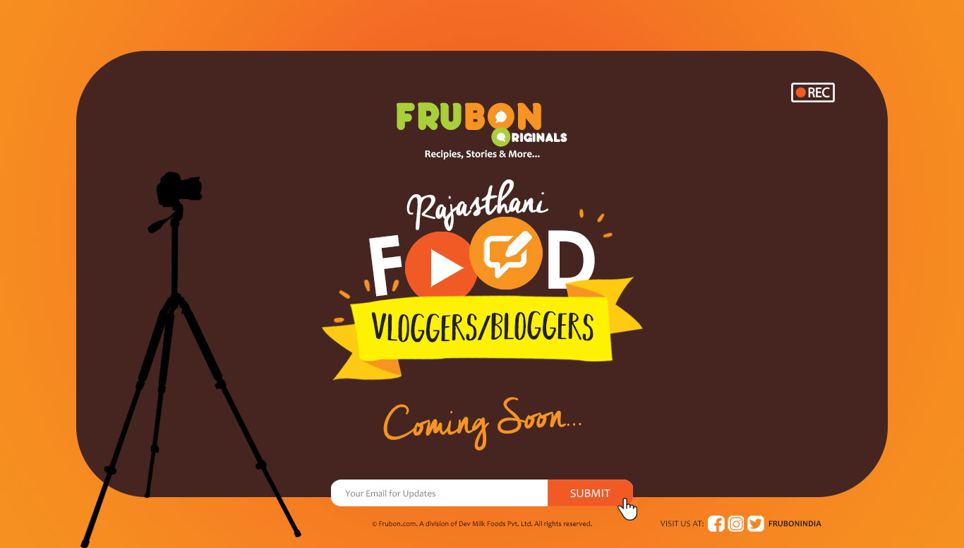 Rajasthan food vlogs featuring Frubon